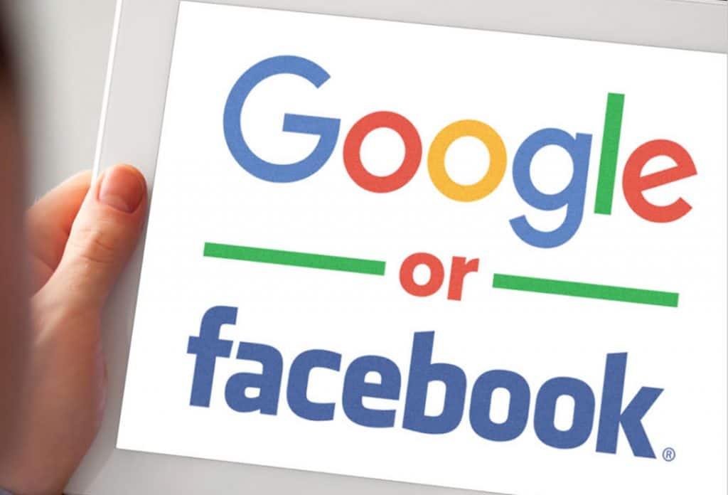 google or facebook